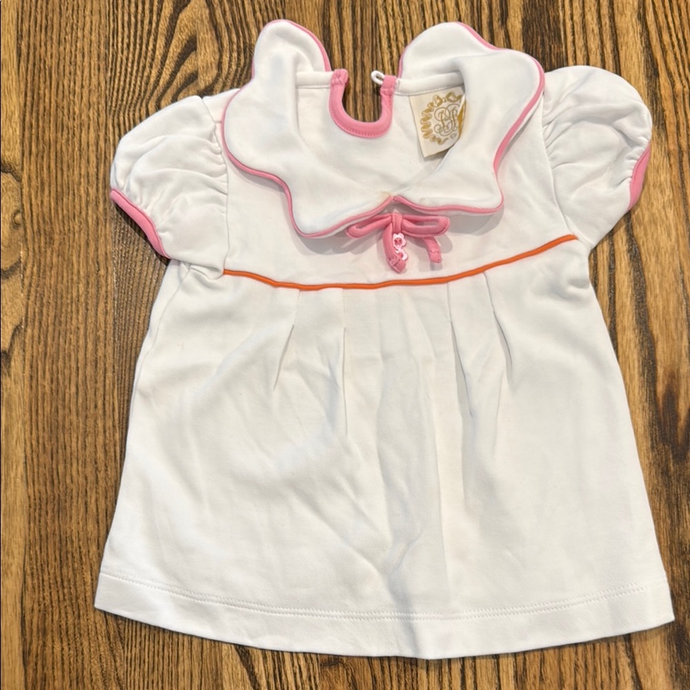 White and Pink Kids Top